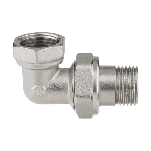 Сгон угловой ВР-НР никель 3/4" Aqualink - almatherm.kz