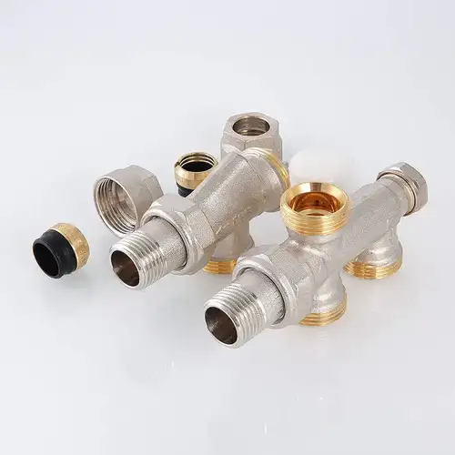 Узел нижнего подключения радиатора регулирующий 1/2"x100%x3/4" Valtec - almatherm.kz