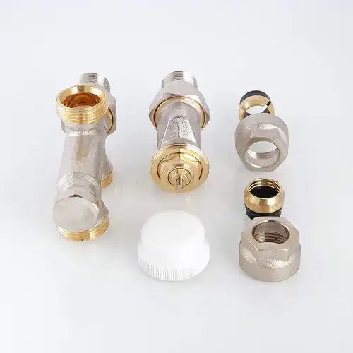 Узел нижнего подключения радиатора регулирующий 1/2"x100%x3/4" Valtec - almatherm.kz