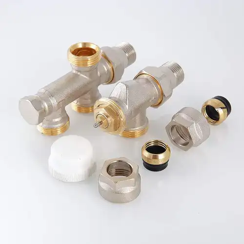 Узел нижнего подключения радиатора регулирующий 1/2"x100%x3/4" Valtec - almatherm.kz