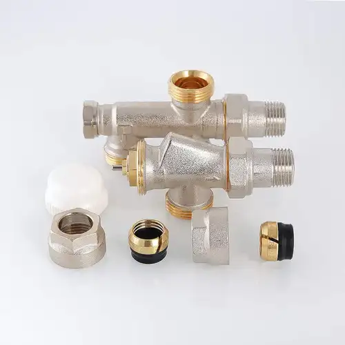 Узел нижнего подключения радиатора регулирующий 1/2"x100%x3/4" Valtec - almatherm.kz
