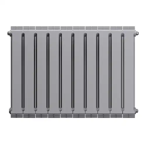 Радиатор биметаллический 500x100 (10 секций) PianoForte Silver Satin Royal Thermo - almatherm.kz
