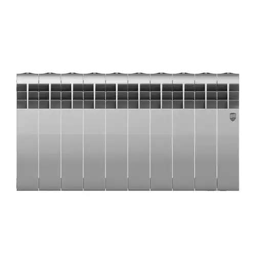 Радиатор биметаллический 350x80 (10 секций) BiLiner Silver Satin Royal Thermo - almatherm.kz