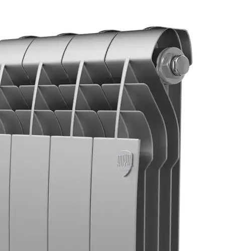 Радиатор биметаллический 350x80 (10 секций) BiLiner Silver Satin Royal Thermo - almatherm.kz