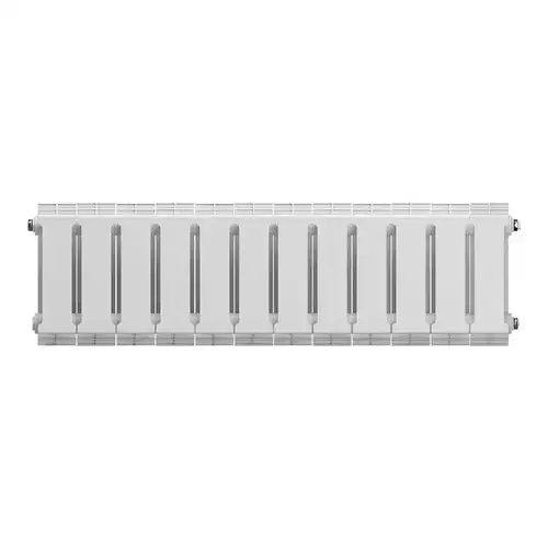 Радиатор биметаллический 200x100 (12 секций) PianoForte Bianco Traffico Royal Thermo - almatherm.kz