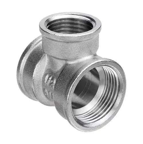 Тройник ВР никель 3/4"х1/2"х3/4" Aqualink - almatherm.kz