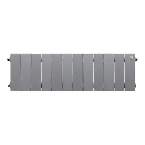 Радиатор биметаллический 200x100 (12 секций) PianoForte Silver Satin Royal Thermo - almatherm.kz