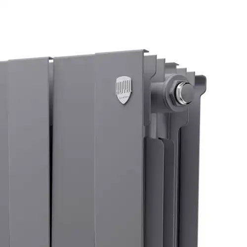 Радиатор биметаллический 200x100 (12 секций) PianoForte Silver Satin Royal Thermo - almatherm.kz