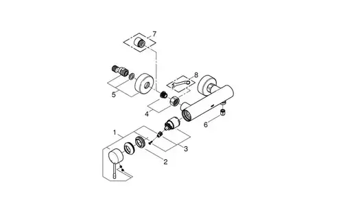 Смеситель душа Grohe Essence+ 33636001 - almatherm.kz