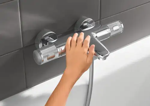 Смеситель ванны с термостатом Grohe Grohtherm 1000 Performance 34830000 - almatherm.kz