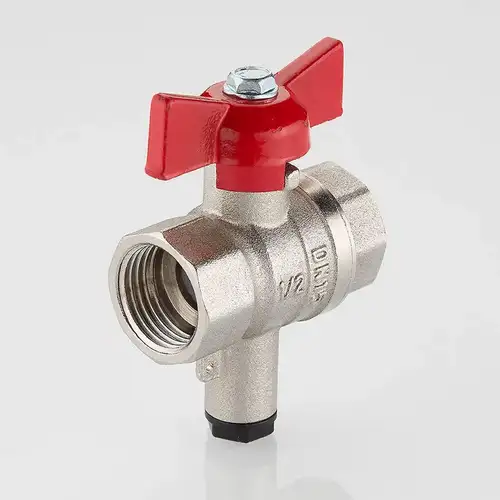Кран шаровой для подключения датчика температуры ВР-ВР 1/2" ГОСТ Valtec - almatherm.kz