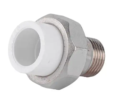 Муфта разъемная ППР НР белый 32x1/2" Jakko - almatherm.kz