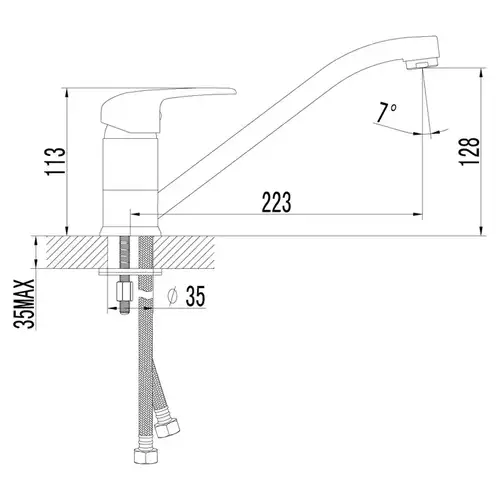 Смеситель кухни Lemark Pramen LM3304C - almatherm.kz