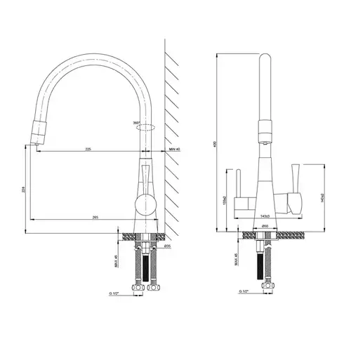 Смеситель кухни гибкий излив под фильтр белый Lemark Comfort LM3075W - almatherm.kz