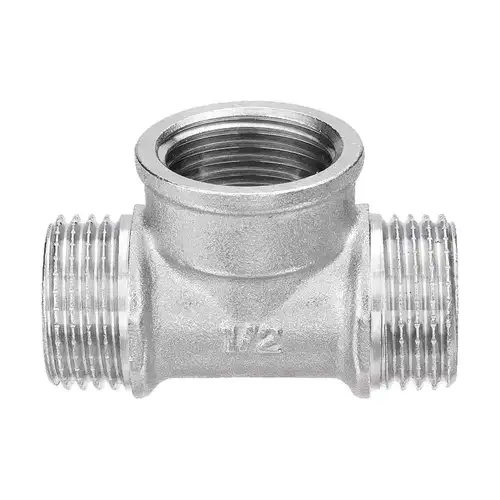 Тройник НР-ВР-НР никель 1/2" Aqualink - almatherm.kz