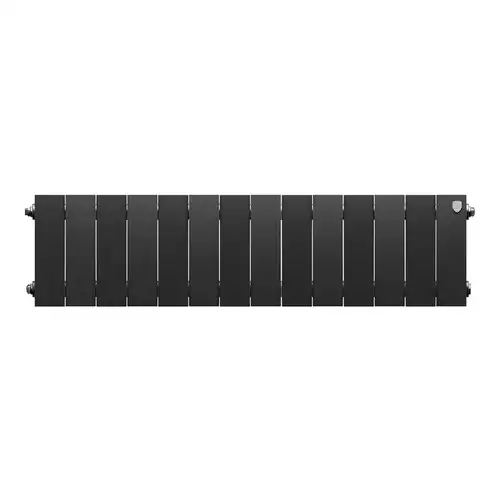Радиатор биметаллический 200x100 (14 секций) PianoForte Noir Sable Royal Thermo - almatherm.kz