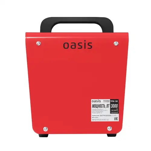 Пушка тепловая электрическая 3 кВт Oasis TPK-30 - almatherm.kz