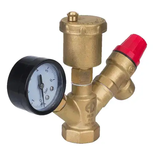 Группа безопасности котла 3 бар 1" компакт Aqualink - almatherm.kz