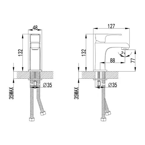 Смеситель раковины Lemark Plus Factor LM1606C - almatherm.kz