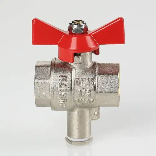 Кран шаровой для термометра ВР-ВР 1/2"х1/2" Valtec - almatherm.kz