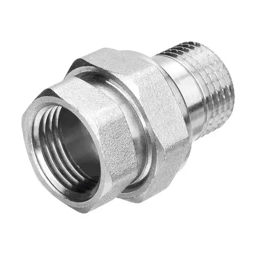 Сгон прямой ВР-НР никель 1 1/2" Aqualink - almatherm.kz