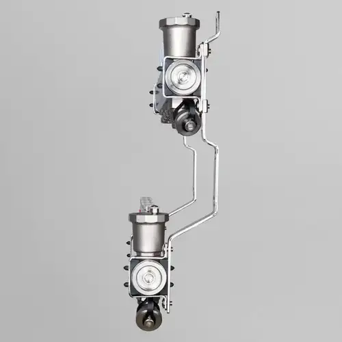Коллекторная группа с расходомерами 2 выхода 1"х3/4" НЕРЖ 579 Valtec - almatherm.kz