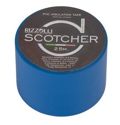 Скотч ПВХ 50 мм * 25 м синий Rizzolli Scotcher - almatherm.kz