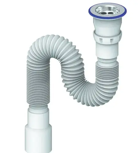 Сифон 50 гофрленген 800 мм 1 1/2" Unicorn D220 - almatherm.kz