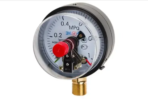 Манометр радиальный 1.0 МПа 100 мм G1/2" с электроконтактами Экомера - almatherm.kz
