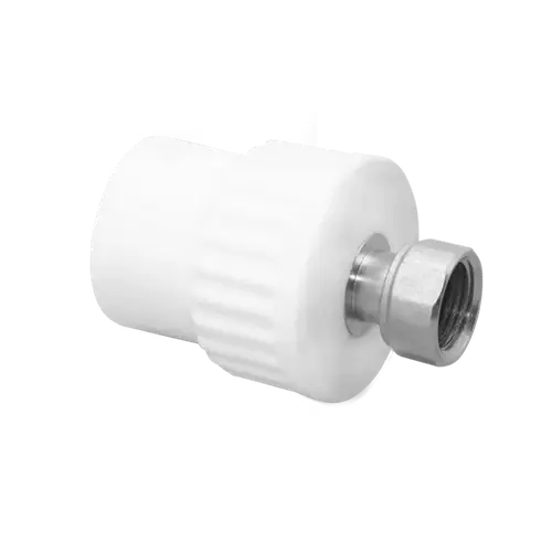 Адаптер ППР с накидной гайкой белый 25x1/2" Jakko - almatherm.kz