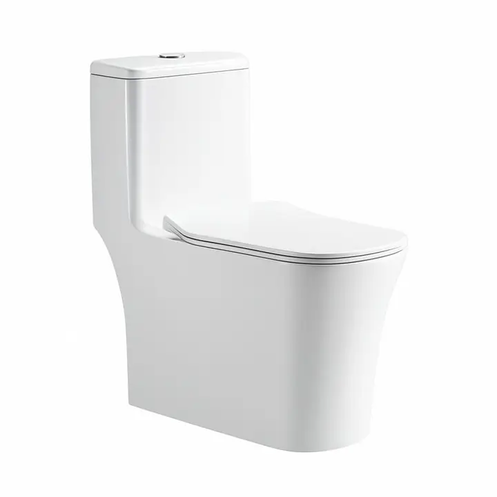 Унитаз моноблок выпуск прямой Saniteco SA-3078 - Изображение 1 - almatherm.kz