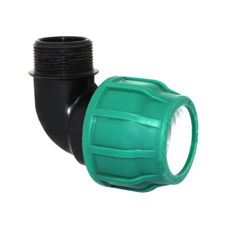 Отвод компрессионный НР 25x1" Poelsan - Изображение 1 - almatherm.kz