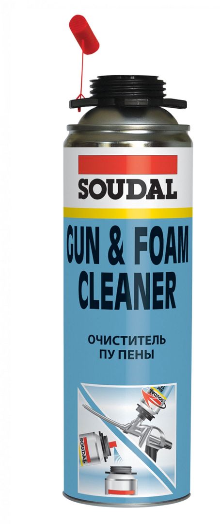 Очиститель монтажной пены 500 мл Soudal - Изображение 1 - almatherm.kz