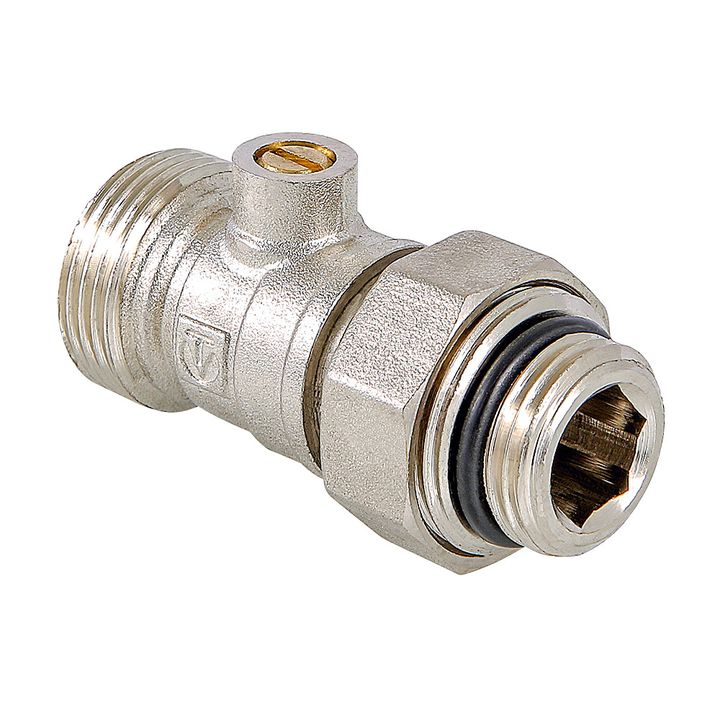 Кран радиаторный прямой 1/2"х3/4" нижнего подключения под отвертку Valtec - Изображение 1 - almatherm.kz