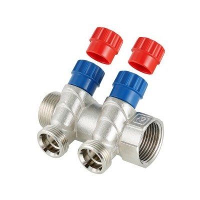 Eurocone Valtec үшін реттелетін коллектор HP VTc.560 3 розетка 1"x3/4" - Изображение 1 - almatherm.kz