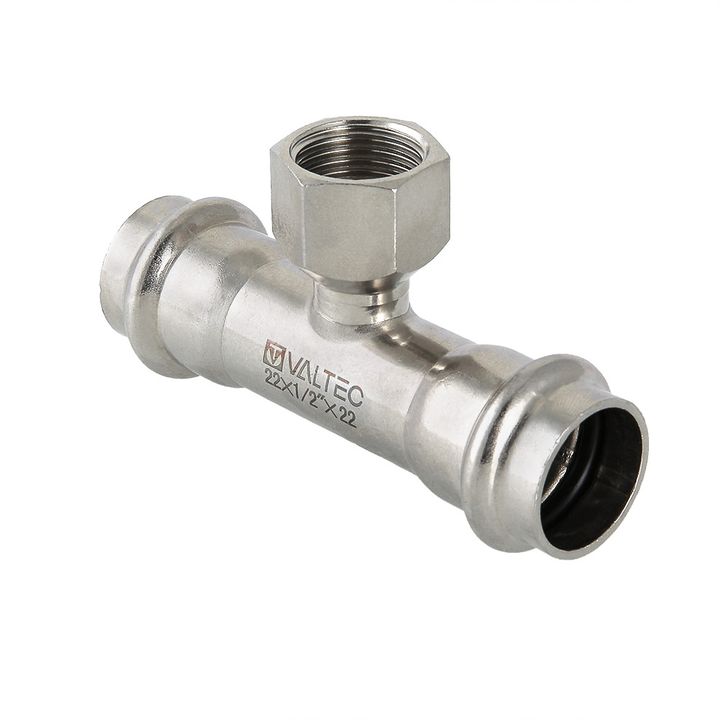 Тройник ВР нерж сталь 15x1/2" Valtec - Изображение 1 - almatherm.kz
