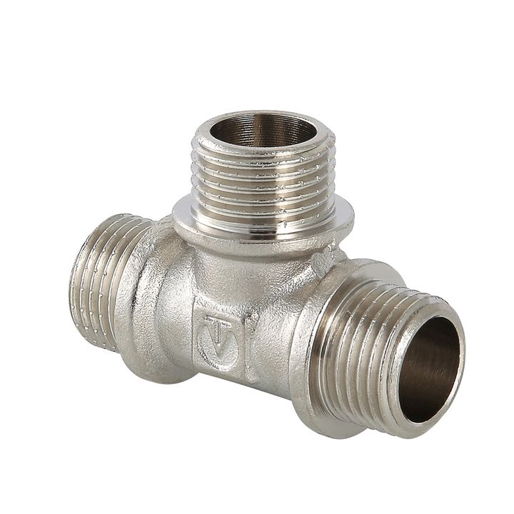 Тройник никель НР-НР 3/4" Valtec - Изображение 1 - almatherm.kz