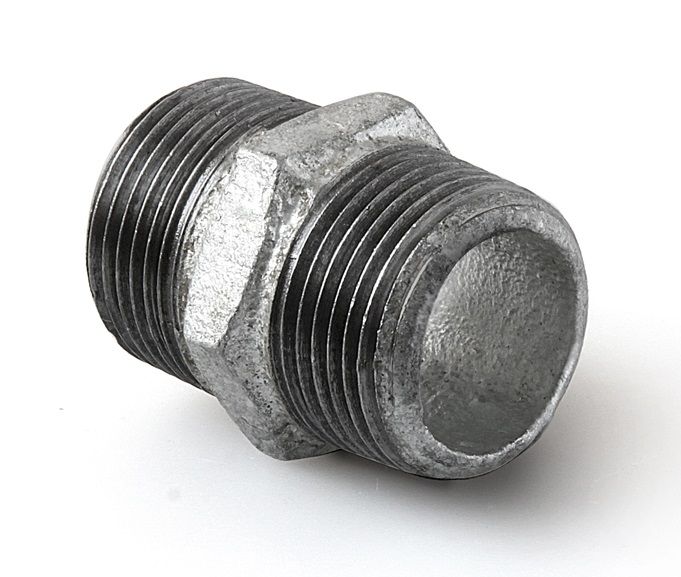 Ниппель оцинкованный чугун 3/4" СТК - Изображение 1 - almatherm.kz