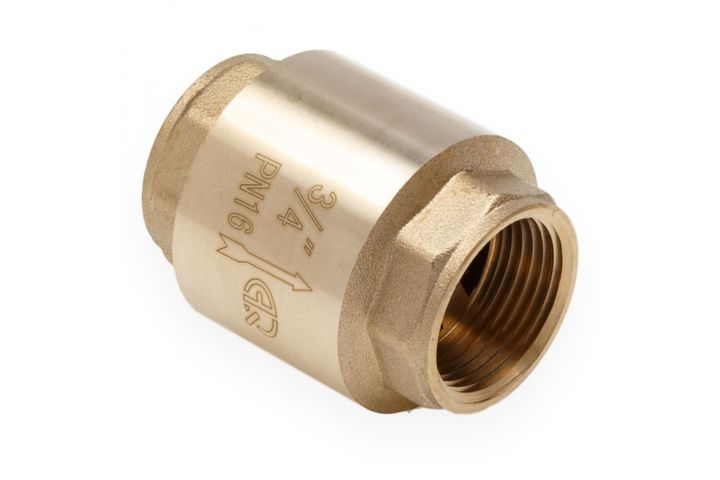 Клапан обратный 1/2" с латунным сердечником Aqualink - Изображение 1 - almatherm.kz