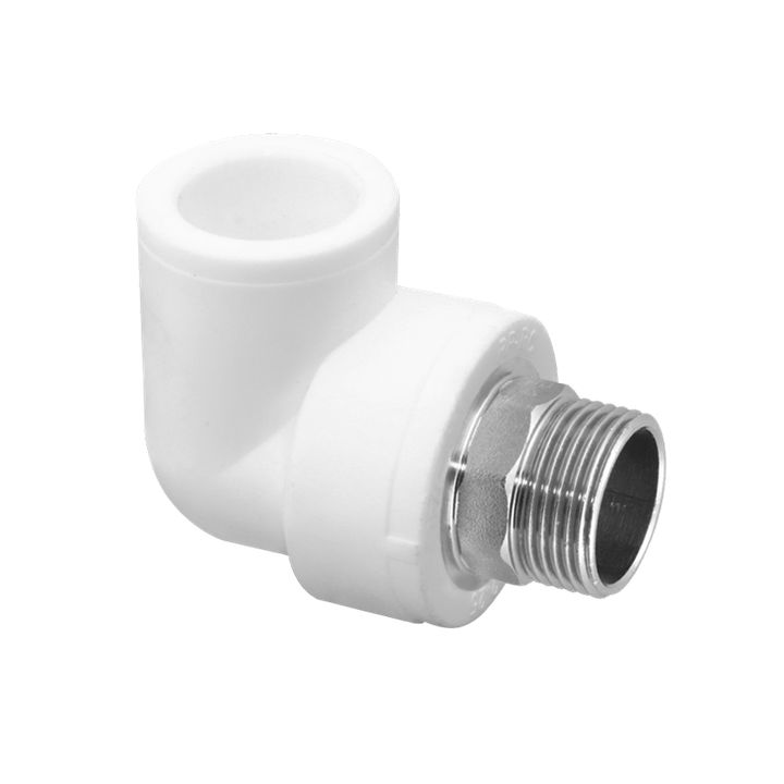 Отвод ППР НР белый 20x1/2" Jakko - Изображение 1 - almatherm.kz