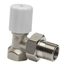 Клапан для радиатора ручной угловой 1/2" Aqualink - Изображение 1 - almatherm.kz