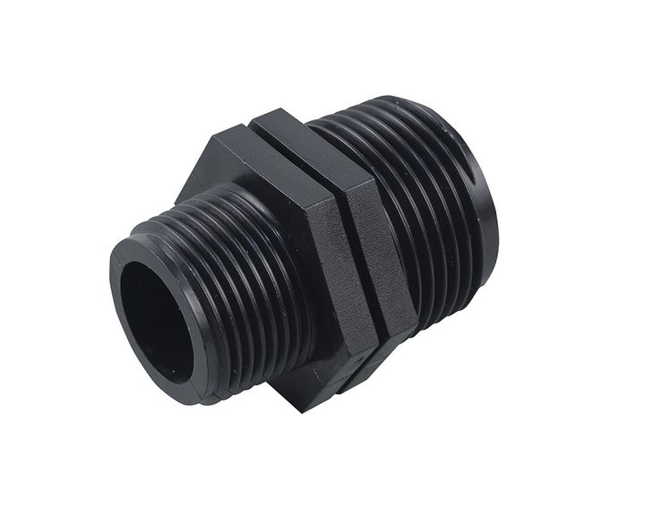 Ниппель ПЭ НР-НР 1 1/4"х1" Poelsan - Изображение 1 - almatherm.kz