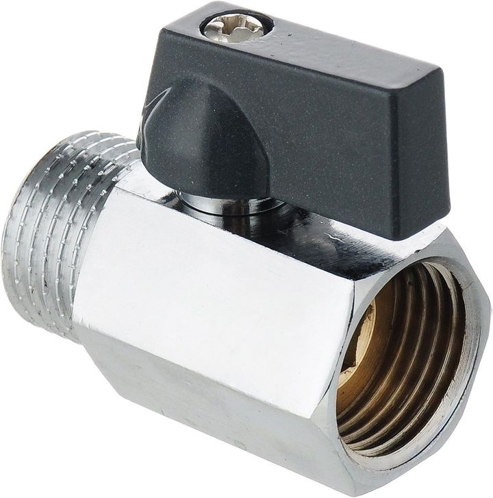Кран шаровой Mini ВР-НР 1/2" с бабочкой Aqualink - Изображение 1 - almatherm.kz