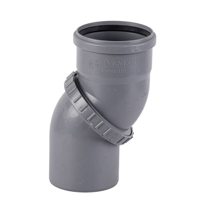 Әмбебап кәріз розеткасы PP 110 сұр түсті Jakko - Изображение 1 - almatherm.kz
