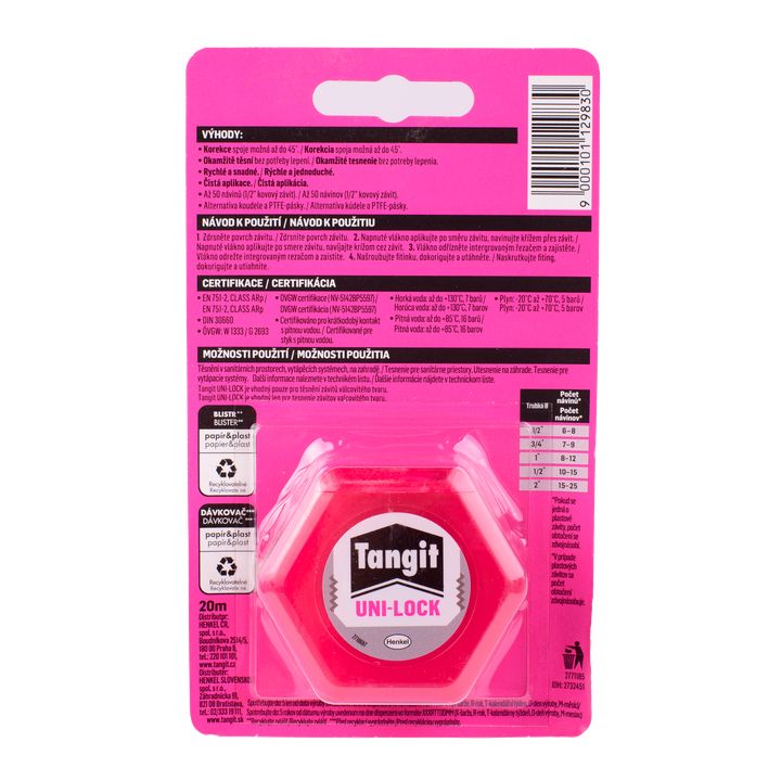 Тығыздағыш жіп 20 м Uni-Lock Tangit - Изображение 1 - almatherm.kz