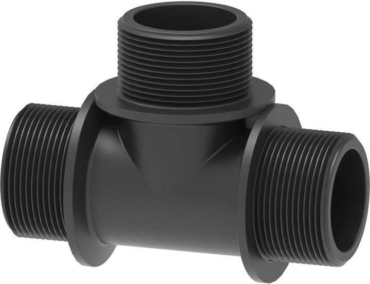 Тройник ПЭ НР-НР-НР 1/2"х1/2" Poelsan - Изображение 1 - almatherm.kz