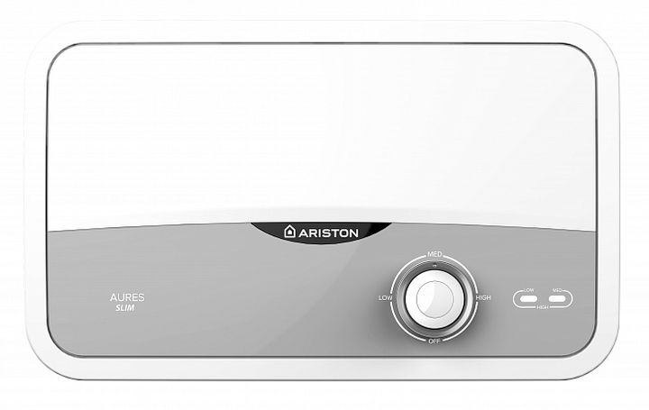 Водонагреватель электрический проточный 3.5 кВт Ariston Aures S 3.5 COM PL - Изображение 1 - almatherm.kz
