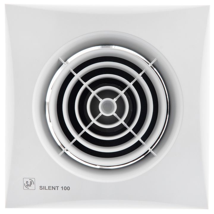 Вентилятор вытяжной накладной 188*188 мм с декоративной передней панелью белый Silent-100 CZ Design - Изображение 1 - almatherm.kz