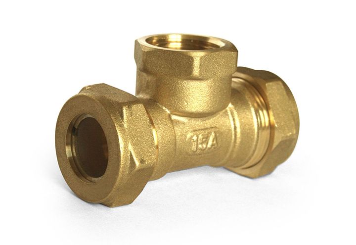 Тройник для нерж гофр ВР 25x1" Stahlmann - Изображение 1 - almatherm.kz