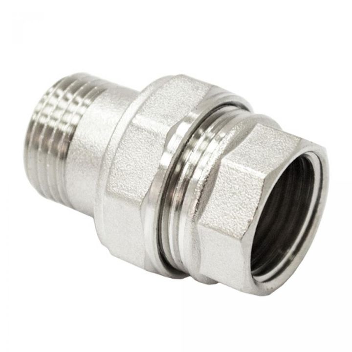 Сгон прямой ВР-НР никель 1 1/2" - Изображение 1 - almatherm.kz